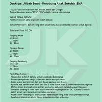 Gambar Jilbab Serut - Kerudung Anak Sekolah SMA - Jilbab Instant - Bergo SMA dari Toko Juara Kelas Kota Tangerang 4 Tokopedia