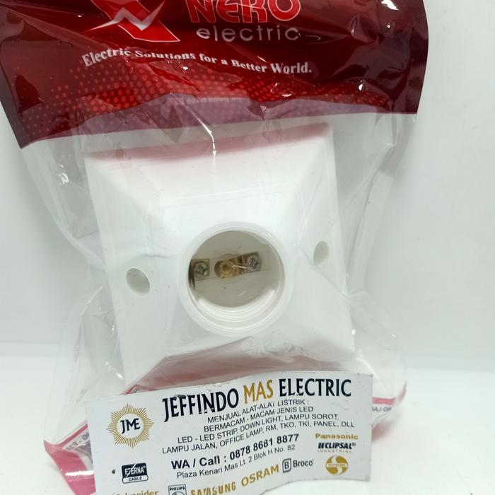 Gambar NERO SQUARE LAMP FITTING E27/ FITTING PERSEGI KOTAK ULIR E27 NERO dari Jeffindo Mas Electric Kota Administrasi Jakarta Pusat Tokopedia