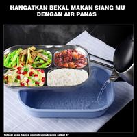 Gambar [FL] LUNCH BOX STAINLESS 3 SEKAT / ANTI TUMPAH / KOTAK MAKAN / BEKAL dari F&L_Shop Kota Batam 3 Tokopedia