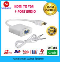Gambar CONVERTER HDMI TO VGA DENGAN JACK AUDIO dari Mutiara Computindo Kab. Bekasi 2 Tokopedia