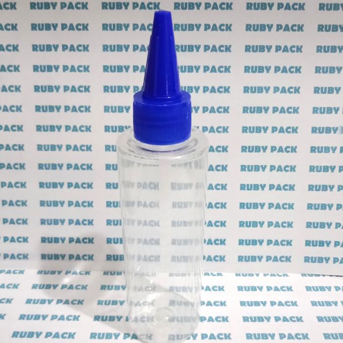Gambar BOTOL RF 150ML TUTUP KERUCUT BIRU BODY NATURAL / BOTOL TINTA 150ML dari Ruby pack Kab. Sidoarjo Tokopedia