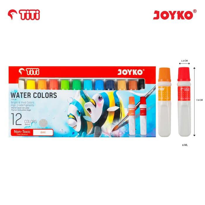 Gambar Water Color Cat Air Joyko TiTi WAC-6ML-12 Warna Colors dari -LANCAR JAYA JAKARTA- Kota Administrasi Jakarta Barat Tokopedia