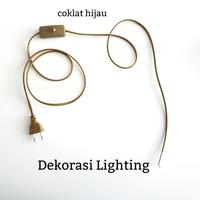 Gambar kabel hitam saklar on off + colokan + on off Lighting dari DEKORASI LIGHTING Kota Administrasi Jakarta Pusat 4 Tokopedia