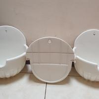 Gambar pot tembok putih dinding cantik dari Perabot Rumah Tangga dan Pot Bunga si Goceng Kab. Bogor 3 Tokopedia