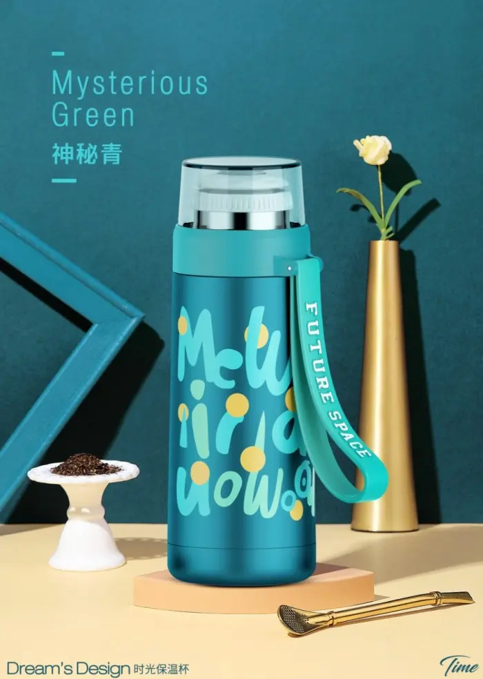 Gambar BOTTLE MINUM X&W J2310 STAINLESS STEEL 304 VACUUM FLASK 450ML dari Ollahomeliving Kota Bogor 5 Tokopedia