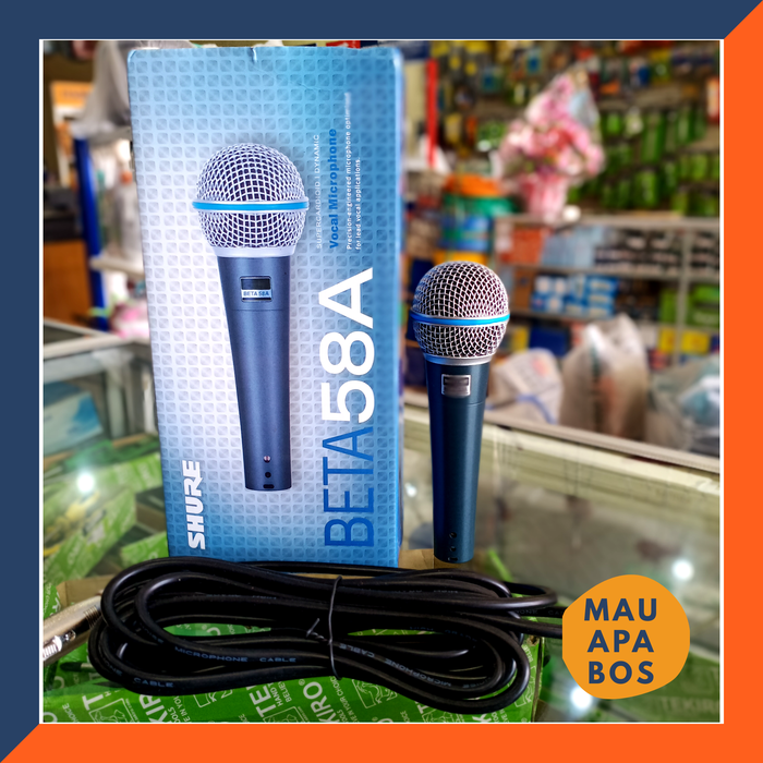 Gambar Mic Karaoke/Mic Masjid Shure Beta 58A dari mauapabos Kab. Sidoarjo Tokopedia