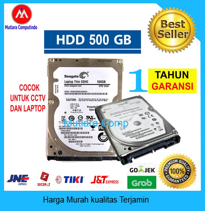 Gambar HDD HARDISK SEAGATE 500GB UNTUK LAPTOP NOTEBOOK SLIM GARANSI 1 TAHUN dari Mutiara Computindo Kab. Bekasi Tokopedia