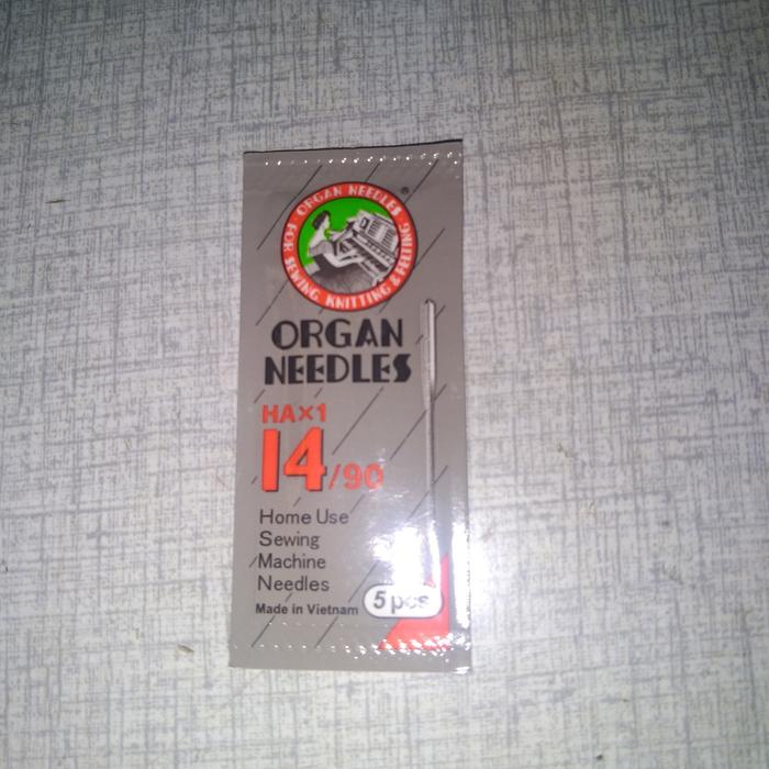 Gambar jarum organ needles HAx1 nomer 14 per bungkus dari Palapa tailor store Kota Administrasi Jakarta Pusat Tokopedia