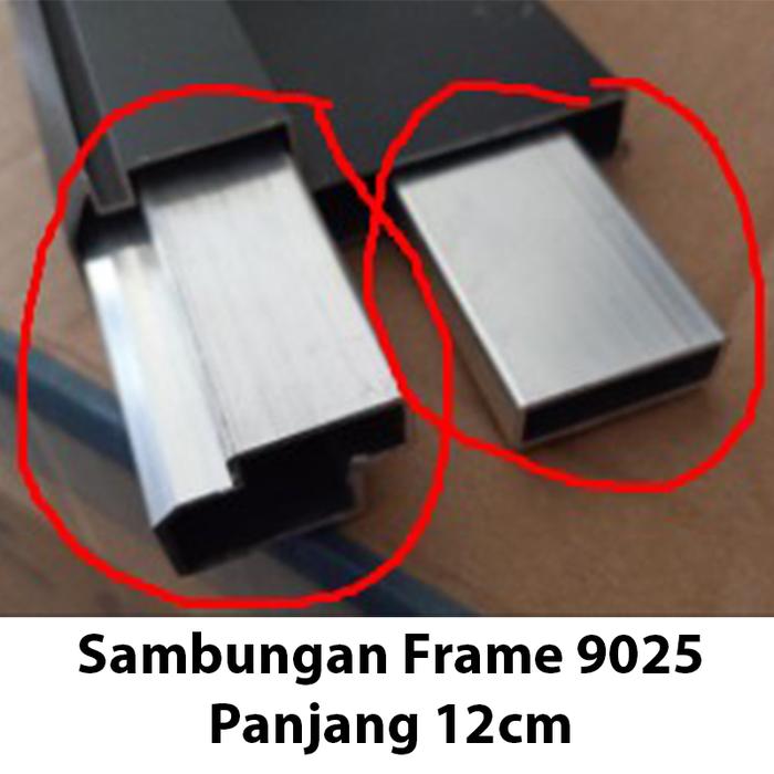 Gambar 1set Sambungan Frame 9025 alumunium panjang 12cm dari FAN LED Reklame Kota Bandung Tokopedia