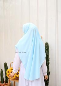 Gambar Hijab instan warna Baby Blue / Khimar agniya by amnion hijab dari amnion mart Kab. Majalengka 3 Tokopedia