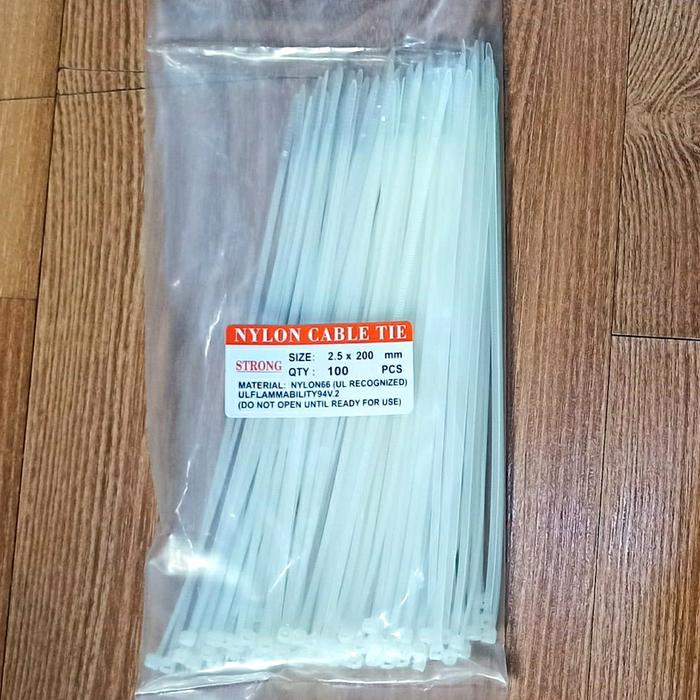 Gambar Kabel Tis Ties 2.5 x 200mm Nylon Cable Tie Pengikat Nilon dari Mini Owls Mart Kota Administrasi Jakarta Timur Tokopedia