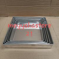 Gambar loyang kue kotak almunium tinggi 4 cm diameter 20 cm dari meyyshastore21 Kab.Ciamis 3 Tokopedia