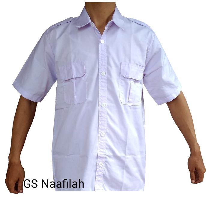 Gambar Baju PDH Putih Lengan Pendek harga grosir dari Seragam Pramuka Kab. Indramayu Tokopedia