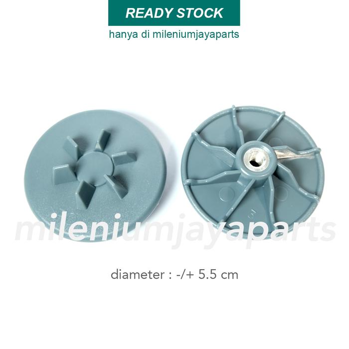 Gambar Gear Plastik Konektor Blender Miyako lama Abu Abu / Lower Connector dari Milenium Sparepart Kota Tangerang Tokopedia