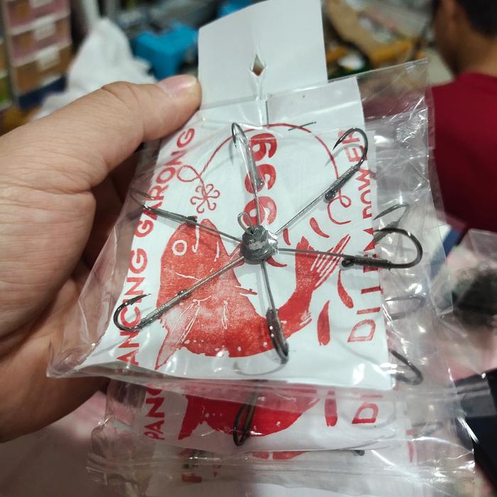 Gambar mata kail garong cabang 6 kail pancing garong merk 999 dari pacific spot jakarta Kota Administrasi Jakarta Barat Tokopedia
