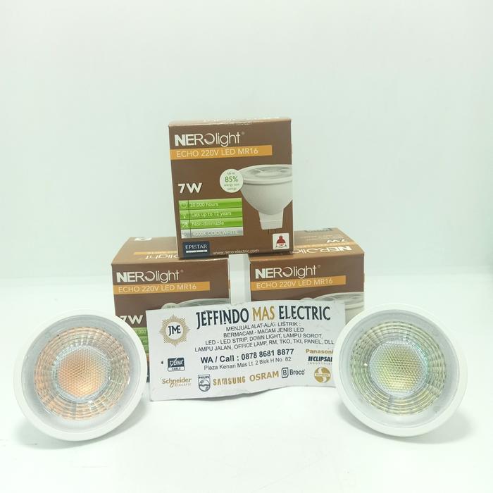 Gambar NERO MR16 LED 7W ECHO 220V LED MR16 220 VOLT TUSUK 7 WATT dari Jeffindo Mas Electric Kota Administrasi Jakarta Pusat Tokopedia