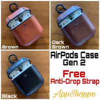 Gambar Airpods 2 GEN 2 Leather Case PU Protective Shell Holder HARDCASE Hook dari DKD Shop78 Kota Administrasi Jakarta Selatan 1 Tokopedia