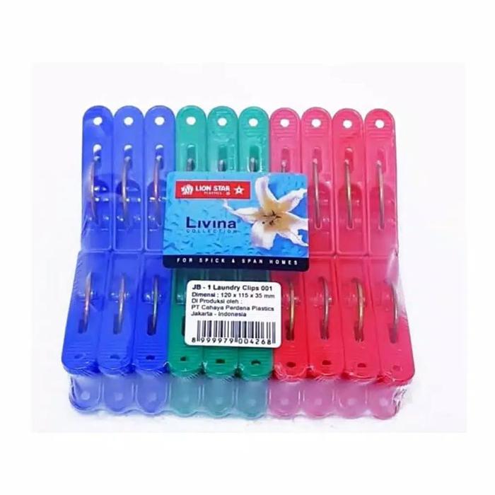 Gambar Jepitan Baju / Laundry Clips Lion Star set 20 pcs LIVINA dari Bengawanwae Kota Surakarta Tokopedia