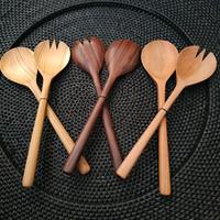 Gambar Set Spatula Salad / Kayu / Premium /Spatula Sup / Sendok Spatula Sayur dari Mentari Bali Craft Kota Denpasar 1 Tokopedia