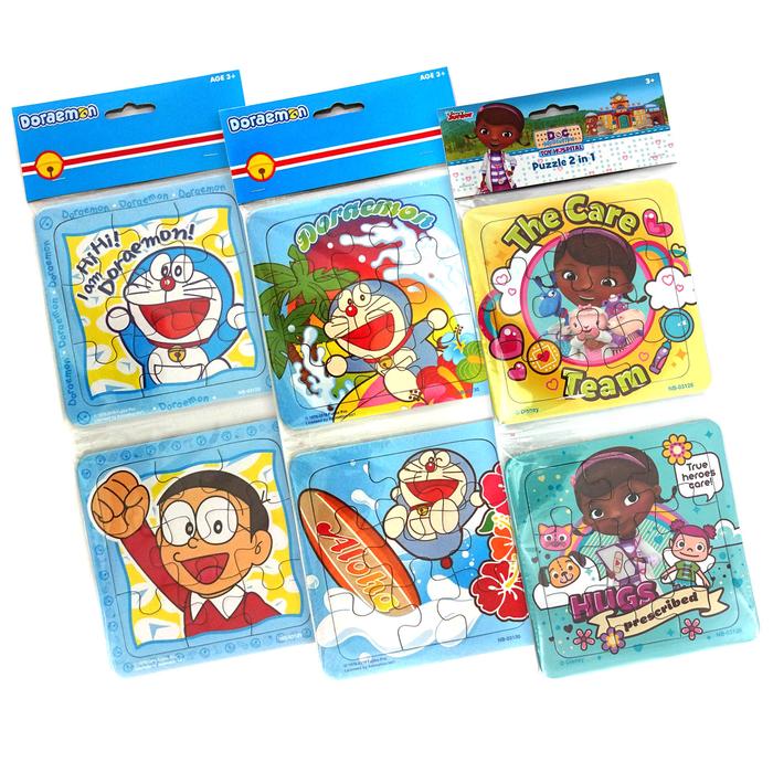 Gambar Paket 6 Buah Puzzle Doraemon x Doc Mc Stuffins dari Happy Toon Kota Administrasi Jakarta Barat Tokopedia