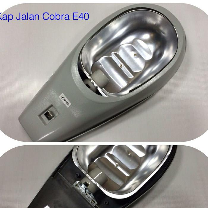 Gambar Kap PJU cobra kap lampu jalan kosongan E40 kaca cembung dan kaca datar dari scm.lighting. Kota Administrasi Jakarta Barat Tokopedia