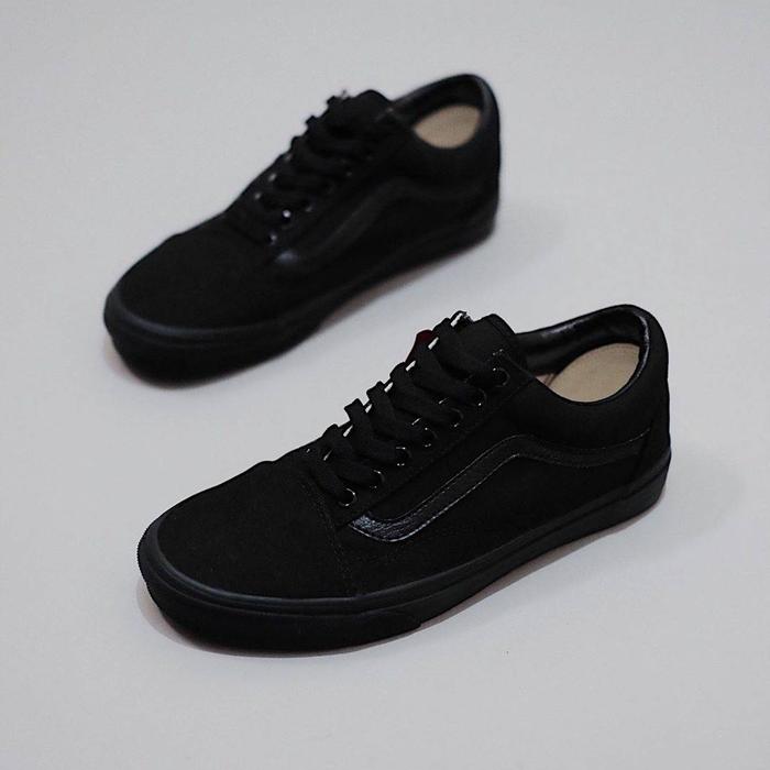 Gambar Vans Classic Old Skool Full Black Original dari COBALAGI.CO Kota Surabaya Tokopedia