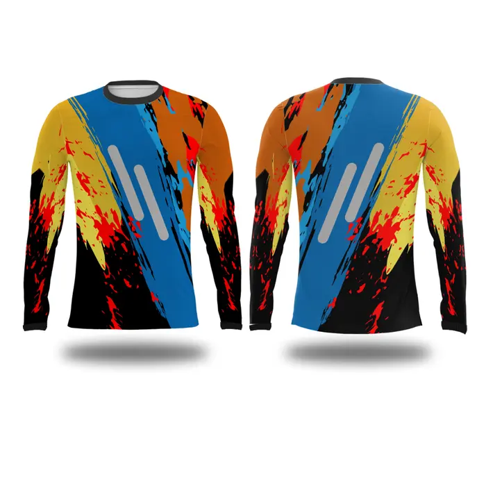 Gambar Baju Jersey Sepeda Gowes Dryfit Full Print Lengan Panjang GFR112 dari KAOS BOS JERSEY Kota Semarang 3 Tokopedia