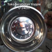 Gambar baskom stainless 22cm.24cm.30cm. dari Toko Yoppie Kab. Bogor 3 Tokopedia