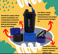 Gambar botol shaker spider import LS04 dari CT OL Shop Kota Administrasi Jakarta Barat 2 Tokopedia