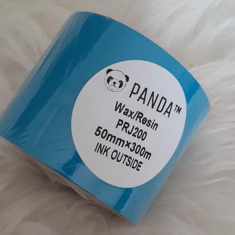 PANDA PRJ-200 WAX RESIN 50x300 FACE OUT BARCODE PRINTER RIBBON