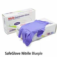Gambar sarung tangan nitril non powder SafeGlove Blueple isi 100 dari kimory.moru Kab. Bandung Barat 1 Tokopedia