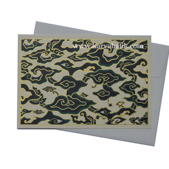 Gambar Kartu Ucapan Large Batik Mega Mendung Pearl Hijau dari Batik76 Kota Bekasi Tokopedia