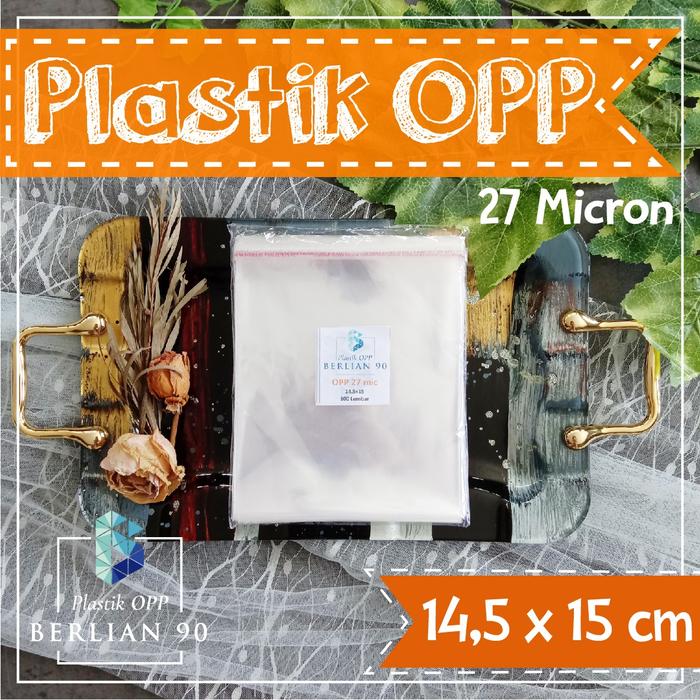 Gambar Plastik Opp Lem 14,5X15 Cm Tebal 30s Micron Isi 100 lbr dari Plastik Opp Berlian 90 Kota Bandung Tokopedia