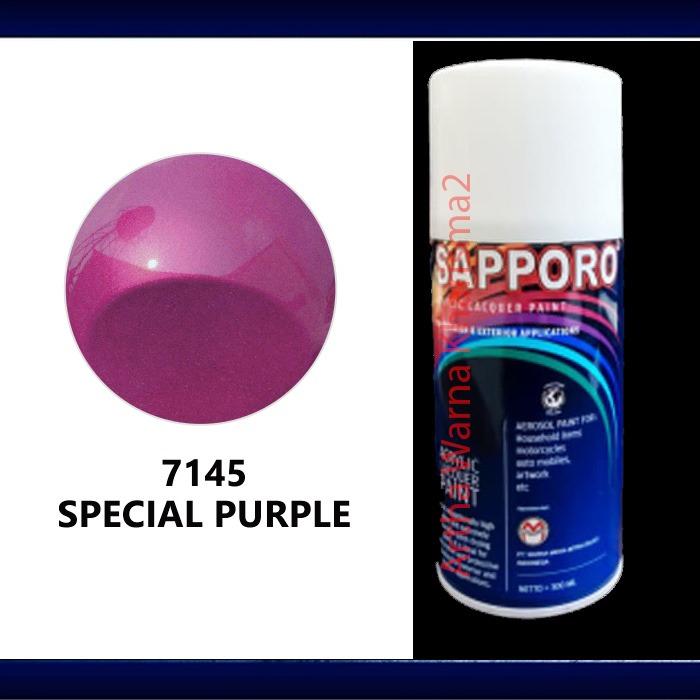 Gambar Cat Semprot Sapporo Metallic Spray Pylox 7145 Special Purple 300 ml dari Sapporo Official Jakarta Barat - artha warna kharisma2 Jakarta Barat Tokopedia