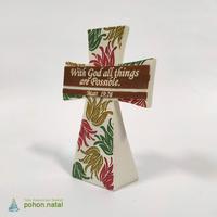 Gambar Salib With God Meja Resin Dekorasi Hadiah Kado Kristen dari pohon.natal Kota Administrasi Jakarta Barat 1 Tokopedia