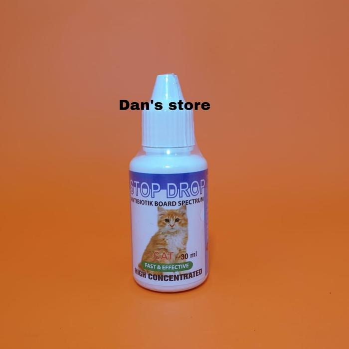 Gambar Stop Drop Cat - Antibiotik Board Spectrum Kucing membasmi bakteri gram dari dansanimalstore Kab. Bekasi Tokopedia