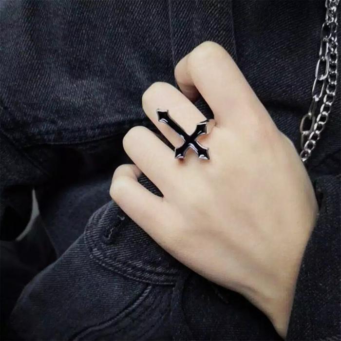 Gambar Cincin Salib Model Terbuka Gaya Punk Retro Unisex dari Nyonya Online Kota Administrasi Jakarta Barat Tokopedia