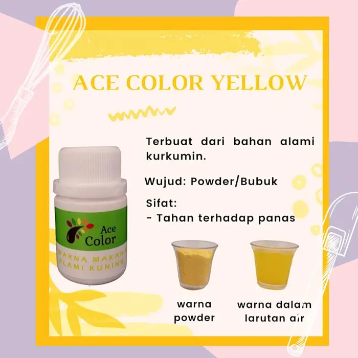 Gambar ACE COLOR - Pewarna Makanan Alami/Natural Powder 30gram dari tamtbk Kota Administrasi Jakarta Utara 4 Tokopedia