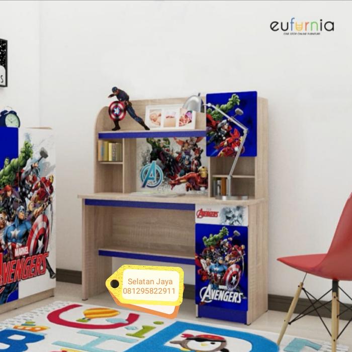 Gambar meja belajar anak / meja belajar avengers / meje belajar karakter dari SELATAN JAYA FURNITUR Kota Administrasi Jakarta Selatan Tokopedia