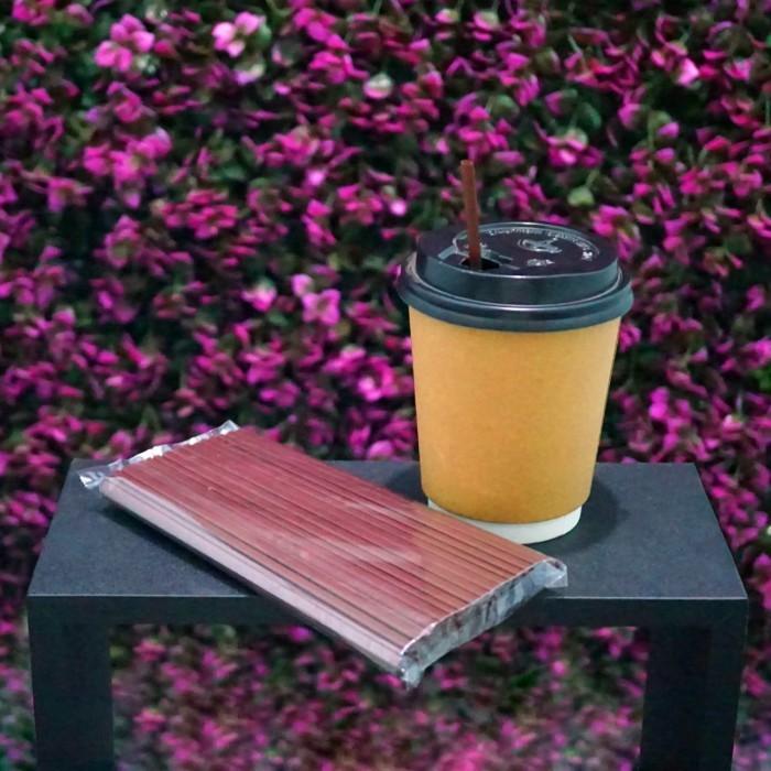 Gambar Stirer Kopi 17 cm untuk 12 Oz dan 16 Oz - Sedotan Kopi - Pengaduk Kopi dari E-QuPack Kota Tangerang Selatan Tokopedia