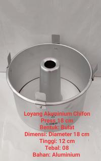 Gambar Loyang Aluminium Kue Chifon Press Ukuran 18 cm Tebal 08 dari Tobaku Marem Junio Kab. Kebumen 1 Tokopedia