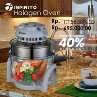 Gambar Oven Halogen Infinito Air Fryer Masak tanpa minyak dari kioskflora Kota Surabaya 1 Tokopedia