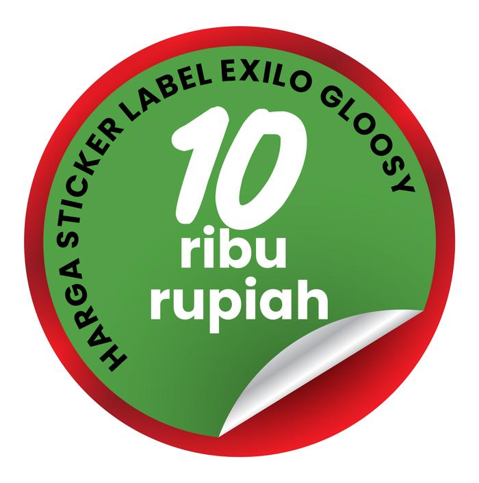 Gambar LABEL STICKER VYNIL EXILO GLOOSY - PRINT N CUT dari ABA Printing Kab. Bogor Tokopedia