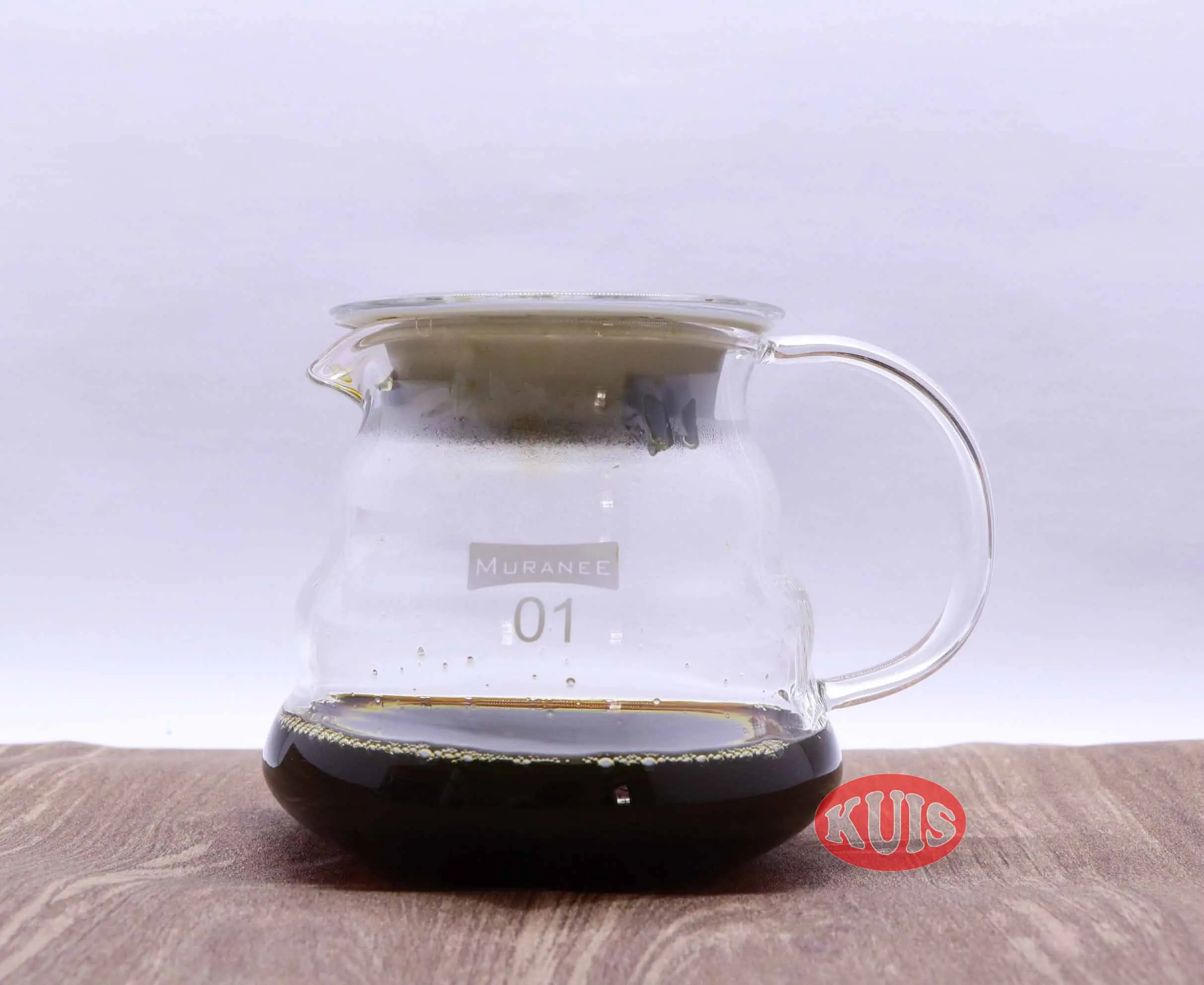 Coffee Server Glass Muranee 300 Ml With Cover