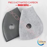 Gambar Refill Masker Sport Karbon Aktif PM2.5 Dual Valve Inhalator 5 Layer dari TOKOHOBBY.ID Kota Cimahi 1 Tokopedia
