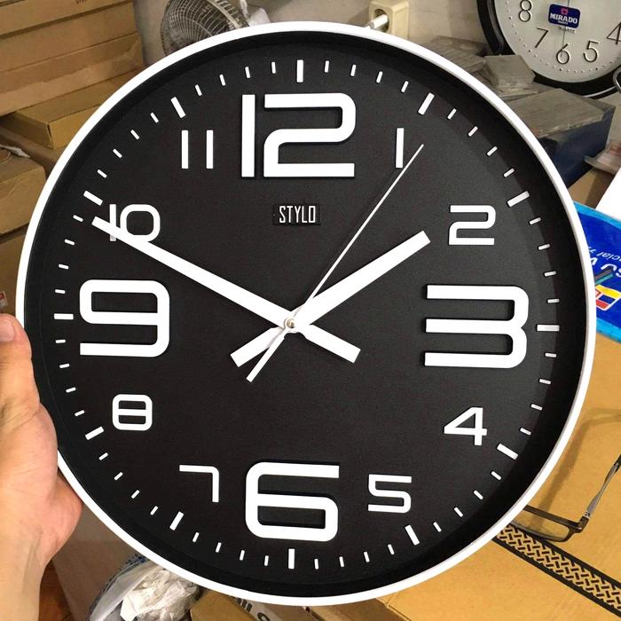 Gambar Jam Dinding STYLO 361-1 Mesin Sweep Movement Long Life Battery dari jam-surabaya Kota Surabaya Tokopedia