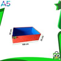 Gambar terpal kolam ikan mini ukuran 50x100x25cm tipe a5 Korea original - OREN BIRU dari pondok_terpal_Archived Jakarta Timur 2 Tokopedia