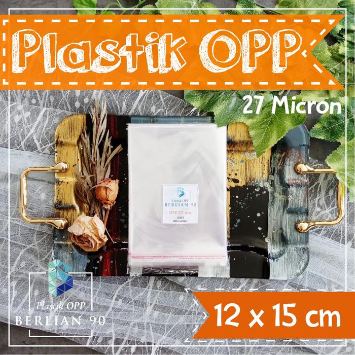 Gambar Plastik Opp Lem 12X15 Cm Tebal 30s Micron Isi 100 lbr dari Plastik Opp Berlian 90 Kota Bandung Tokopedia