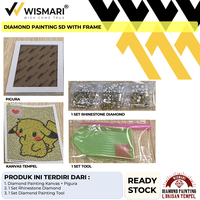 Gambar DIAMOND PAINTING 5D WITH FRAME - POKEMON SERIES dari Wismari Kota Malang 2 Tokopedia