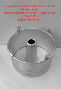 Gambar Loyang Aluminium Kue Chifon Press Ukuran 20 cm Tebal 08 dari Tobaku Marem Junio Kab. Kebumen 1 Tokopedia
